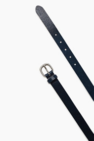 Esprit Leren riem met stijlvolle roggenlook Navy for Women