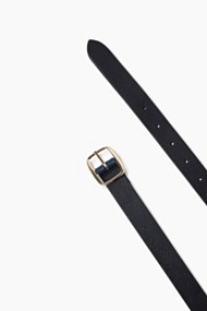 Esprit Leren riem met Saffiano-reliëf Navy for Women