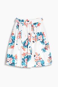 Esprit Rok met A-lijn en print, katoen/stretch Off White for Women