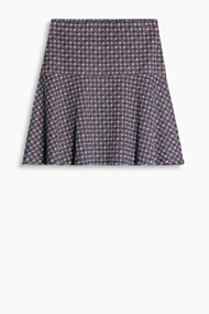 Esprit Uitlopende printed rok van jersey/stretch Navy for Women