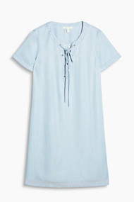 Esprit Soepele jurk met denimlook Blue Light Washed for Women