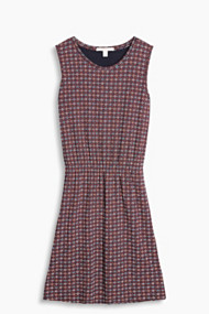 Esprit Soepele jersey stretchjurk met print Navy for Women