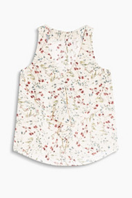 Esprit Fijne blousetop van crinkle-chiffon Pastel Pink for Women