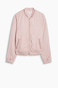 Esprit Soepel bomberjack met kanten garneersel Old Pink for Women