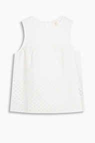 Esprit Blousetop met borduursel, 100% katoen Off White for Women