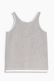 Esprit Uitlopende slub jersey top, 100% katoen Gunmetal for Women