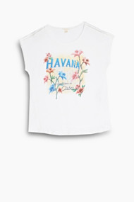 Esprit Shirt met Havana-print, 100% katoen White for Women