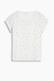Esprit T-shirt met fijne print, 100% katoen Pastel Green for Women