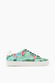 Esprit Modieuze sneakers met flamingoprint Light Aqua Green for Women