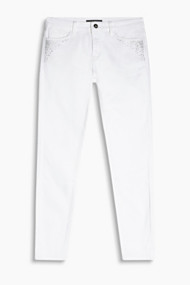 Esprit Wat kortere stretchjeans met stras White for Women