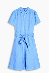 Esprit Lichte blousejurk, 100% linnen Blue for Women