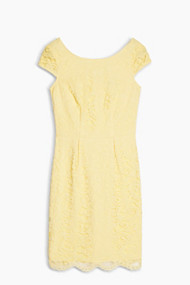 Esprit Elegante kanten jurk met vleugelmouwen Light Yellow for Women
