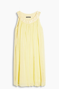 Esprit Soepele jurk van elegante zijde Light Yellow for Women