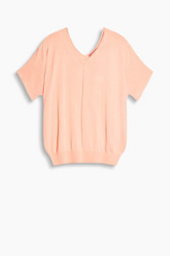 Esprit Trui in vleermuisstijl met dubbele V-hals Salmon for Women