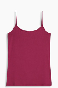 Esprit Soepele top met spaghettibandjes Plum Red for Women