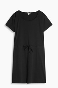 Esprit Relaxte jersey jurk, 100% katoen Black for Women