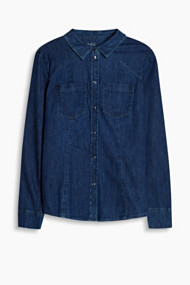 Esprit Denim blouses Blue Dark Washed for Women