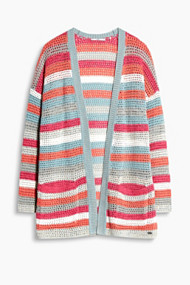Esprit Gebreide vesten lang Dark Pink for Women