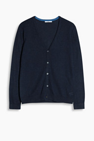 Esprit Gebreide vesten kort Navy for Women