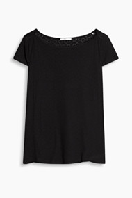 Esprit T-shirts effen Black for Women