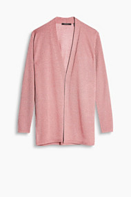 Esprit Gebreide vesten lang Dark Old Pink for Women