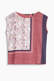 Esprit Boxy shirt met moderne print Dark Old Pink for Women