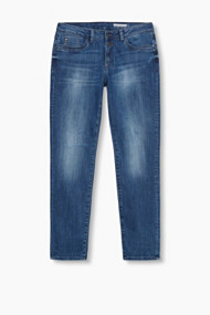 Esprit Cropped boyfriend stretchjeans Blue Medium Washed for Women