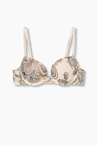 Esprit Mesh bh met print Skin Beige for Women