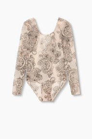 Esprit Body van mesh met tattoomotief Skin Beige for Women