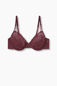 Esprit Beugel-bh, kant, multifunctionele bandjes Berry Purple for Women