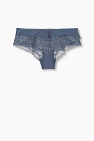 Esprit Zachte hipster van kant en microvezels Grey Blue for Women