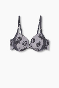 Esprit Gemêleerde beugel-bh met bloemen Grey Blue for Women