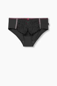 Esprit Microvezel hipster met kant en effecten Black for Women