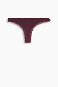 Esprit Hipster-string met kantranden Berry Purple for Women