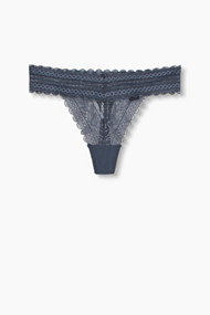 Esprit String van superzachte kant Dark Grey for Women