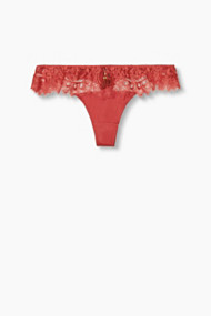 Esprit Sexy string met kant en kwastje Cherry Red for Women