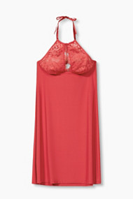 Esprit Negligé met beugel-bh van kant Cherry Red for Women