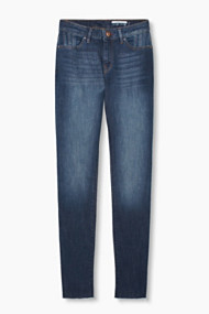 Esprit Jeans met onafgewerkte pijpzomen Blue Dark Washed for Women