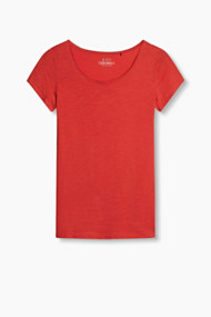 Esprit Basic T-shirt van 100% katoen Red for Women