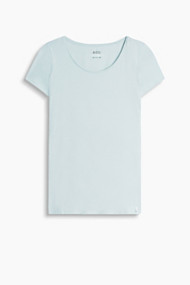 Esprit Basic T-shirt van een katoenmix Light Aqua Green for Women