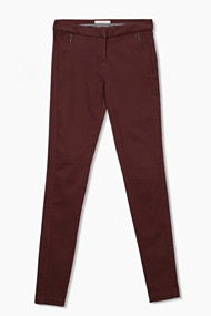 Esprit Stretchbroek van een zachte materiaalmix Bordeaux Red for Women