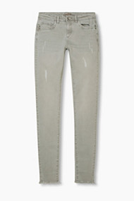 Esprit Lichtgrijze stretchjeans met used look Medium Grey for Women