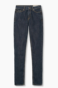 Esprit Smalle stretchjeans met hogere band Blue Rinse for Women