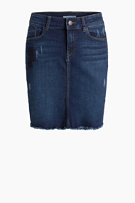 Esprit Minirok van stretchy denim met used look Blue Medium Washed for Women