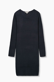 Esprit Gebreide jurk met modieuze structuurmix Ink for Women