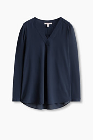 Esprit Soepele blouse in modieuze A-lijn Navy for Women