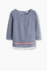 Esprit Boxy blouse, 100% katoen Navy for Women