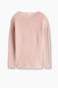 Esprit Gestructureerde trui met kasjmier Nude for Women