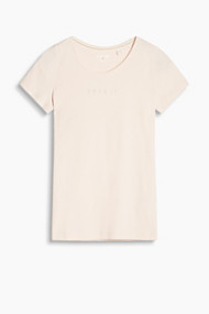 Esprit T-shirt met straslogo, 100% katoen Light Pink for Women