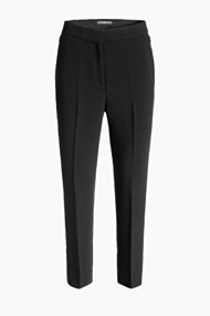 Esprit Elegante crêpe broek met ritsen Black for Women